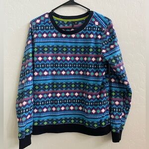 Kensie pajama set both top and bottom in size medium, blue print